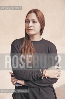 Fondi October 4, 2015..Melania Panico, poet, photographed in Fondi/Melania Panico, poetessa, fotografata a Fondi..Photo: RINO BIANCHI ©Rino Bianchi/Rosebud2