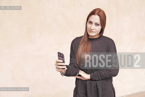 Fondi October 4, 2015..Melania Panico, poet, photographed in Fondi/Melania Panico, poetessa, fotografata a Fondi..Photo: RINO BIANCHI ©Rino Bianchi/Rosebud2