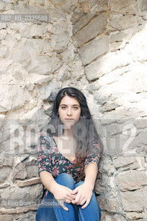 Fondi October 4, 2015..Naike Agata La Biunda, poet, photographed in Fondi in the district of Judea/Naike Agata La Biunda, poetessa, fotografata a Fondi nel quartiere della Giudea..Photo: RINO BIANCHI ©Rino Bianchi/Rosebud2