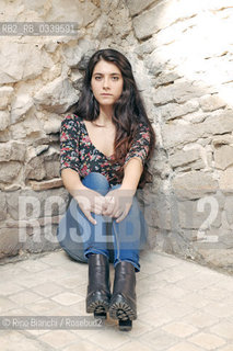 Fondi October 4, 2015..Naike Agata La Biunda, poet, photographed in Fondi in the district of Judea/Naike Agata La Biunda, poetessa, fotografata a Fondi nel quartiere della Giudea..Photo: RINO BIANCHI ©Rino Bianchi/Rosebud2