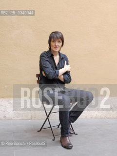 Rome September 28, 2011..Beatriz Preciado, photographed in Rome, Spanish philosopher and essayist, studied with Agnes Heller and Jacques Derrida/Beatriz Preciado, fotografata a Roma,filosofa e saggista spagnola, allieva di Agnes Heller e Jacques Derrida. .Photo: RINO BIANCHI ©Rino Bianchi/Rosebud2