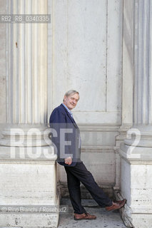 Rome November 11, 2015..Michael Braun, photographed in Rome, a political scientist and journalist, correspondent of the Berlin newspaper Die Tageszeitung, collaborator of the German public radio and International, author of Mutti. Angela Merkel explained Italians/Michael Braun, fotografato a Roma, politologo e giornalista,  corrispondente del quotidiano berlinese “Die Tageszeitung”, collaboratore della radio pubblica tedesca e di Internazionale, autore di Mutti. Angela Merkel spiegata agli italiani..Photo: RINO BIANCHI ©Rino Bianchi/Rosebud2