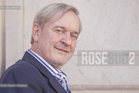 Rome November 11, 2015..Michael Braun, photographed in Rome, a political scientist and journalist, correspondent of the Berlin newspaper Die Tageszeitung, collaborator of the German public radio and International, author of Mutti. Angela Merkel explained Italians/Michael Braun, fotografato a Roma, politologo e giornalista,  corrispondente del quotidiano berlinese “Die Tageszeitung”, collaboratore della radio pubblica tedesca e di Internazionale, autore di Mutti. Angela Merkel spiegata agli italiani..Photo: RINO BIANCHI ©Rino Bianchi/Rosebud2