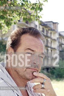 Manocalzati September 27, 2015..Sebastiano Somma actor, photographed in front of an unfinished work for the project Portraits of the Sabbath/Sebastiano Somma attore, fotografato davanti ad unopera incompiuta per il progetto Ritratti del Sabato..Photo: RINO BIANCHI ©Rino Bianchi/Rosebud2