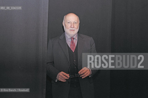 Perugia November 18, 2015..Domenico De Masi, a sociologist and essayist, photographed in Perugia in Teatro della Sapienza Onaosi/Domenico De Masi, sociologo e saggista, fotografato a Perugia nel Teatro della Sapienza Onaosi..Photo: RINO BIANCHI ©Rino Bianchi/Rosebud2