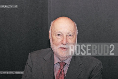 Perugia November 18, 2015..Domenico De Masi, a sociologist and essayist, photographed in Perugia in Teatro della Sapienza Onaosi/Domenico De Masi, sociologo e saggista, fotografato a Perugia nel Teatro della Sapienza Onaosi..Photo: RINO BIANCHI ©Rino Bianchi/Rosebud2