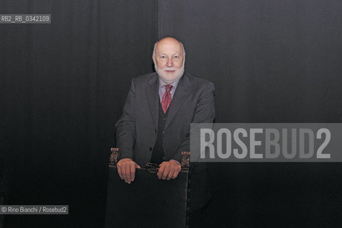 Perugia November 18, 2015..Domenico De Masi, a sociologist and essayist, photographed in Perugia in Teatro della Sapienza Onaosi/Domenico De Masi, sociologo e saggista, fotografato a Perugia nel Teatro della Sapienza Onaosi..Photo: RINO BIANCHI ©Rino Bianchi/Rosebud2