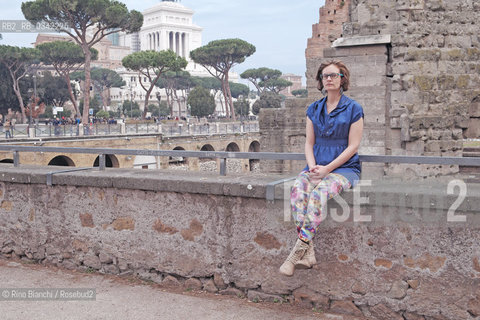 Rome December 6, 2015..Merritt Tierce, Texan writer photographed in Rome, was awarded the National Book Foundation as one of the five best American writers under thirty-five. It is an activist involved in the defense of womens rights, particularly abortion/Merritt Tierce, scrittrice texana fotografata a Roma, è stata premiata dalla National Book Foundation come uno dei cinque migliori scrittori americani sotto i trentacinque anni. È un’attivista impegnata nella difesa dei diritti delle donne, in particolare quello all’aborto..Photo: RINO BIANCHI ©Rino Bianchi/Rosebud2