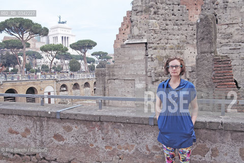 Rome December 6, 2015..Merritt Tierce, Texan writer photographed in Rome, was awarded the National Book Foundation as one of the five best American writers under thirty-five. It is an activist involved in the defense of womens rights, particularly abortion/Merritt Tierce, scrittrice texana fotografata a Roma, è stata premiata dalla National Book Foundation come uno dei cinque migliori scrittori americani sotto i trentacinque anni. È un’attivista impegnata nella difesa dei diritti delle donne, in particolare quello all’aborto..Photo: RINO BIANCHI ©Rino Bianchi/Rosebud2