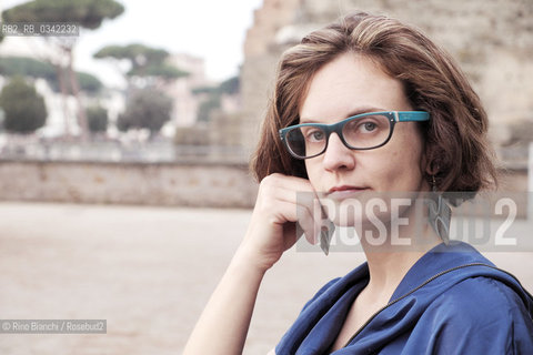 Rome December 6, 2015..Merritt Tierce, Texan writer photographed in Rome, was awarded the National Book Foundation as one of the five best American writers under thirty-five. It is an activist involved in the defense of womens rights, particularly abortion/Merritt Tierce, scrittrice texana fotografata a Roma, è stata premiata dalla National Book Foundation come uno dei cinque migliori scrittori americani sotto i trentacinque anni. È un’attivista impegnata nella difesa dei diritti delle donne, in particolare quello all’aborto..Photo: RINO BIANCHI ©Rino Bianchi/Rosebud2