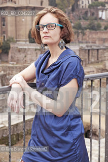 Rome December 6, 2015..Merritt Tierce, Texan writer photographed in Rome, was awarded the National Book Foundation as one of the five best American writers under thirty-five. It is an activist involved in the defense of womens rights, particularly abortion/Merritt Tierce, scrittrice texana fotografata a Roma, è stata premiata dalla National Book Foundation come uno dei cinque migliori scrittori americani sotto i trentacinque anni. È un’attivista impegnata nella difesa dei diritti delle donne, in particolare quello all’aborto..Photo: RINO BIANCHI ©Rino Bianchi/Rosebud2