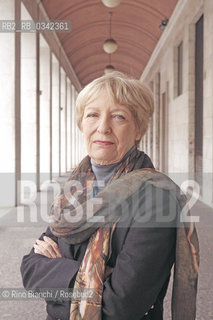 Rome December 6, 2015..Ginevra Bompiani, photographed in Rome, writer, editor, translator and essayist and university professor. Daughter of Valentino Bompiani, for whose publishing house designed the series of fantasy literature Pesanervi. He founded in 2002 by Roberta Einaudi (nephew of Giulio Einaudi), the publisher Nottetempo/Ginevra Bompiani, fotografata a Roma, scrittrice, editrice, traduttrice e saggista e docente universitaria. Figlia di Valentino Bompiani, per la cui casa editrice ideò la collana di letteratura fantastica Pesanervi. ha fondato nel 2002 con Roberta Einaudi (nipote di Giulio Einaudi), la casa editrice Nottetempo..Photo: RINO BIANCHI ©Rino Bianchi/Rosebud2