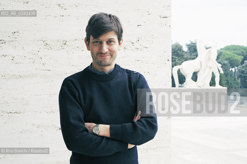 Rome December 8, 2015..Manuele Fior, cartoonist and illustrator Italian, photographed in Rome in the Palazzo della Civiltà Italiana/Manuele Fior, fumettista e illustratore italiano,fotografato a Roma nel Palazzo della Civiltà Italiana..Photo: RINO BIANCHI ©Rino Bianchi/Rosebud2