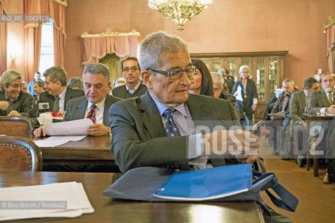 Rome January 13, 2016..Amartya Kumar Sen, photographed at Palazzo Corsini headquarters of the Lincei Academy, the Indian economist and philosopher, Nobel Memorial Prize in Economic Sciences in 1998, Lamont University Professor at Harvard University/Amartya Kumar Sen, fotografato nelle sale di Palazzo Corsini sede dellAccademia dei Lincei, economista e filosofo indiano, Premio Nobel per leconomia nel 1998, Lamont University Professor presso la Harvard University..Photo: RINO BIANCHI ©Rino Bianchi/Rosebud2