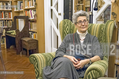 Rome December 14, 2015..Pia Abelli Toti, psychologist and author of the President House Totiana, photographed at the headquarters of Via Ofanto 18 in Rome/Pia Abelli Toti, psicologa e saggista presidente della Casa Totiana, fotografata nella sede dellAssociazione in via Ofanto 18 a Roma..Photo: RINO BIANCHI ©Rino Bianchi/Rosebud2