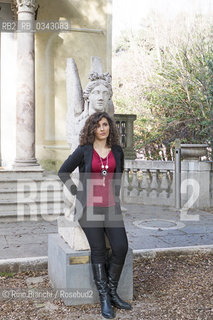 Rome February 1, 2016..Valentina Cebeni, photographed in Rome in the park of Villa Torlonia, writer and passionate stories since childhood, has a great love for cooking, born to rediscover the links with the roots of his family/Valentina Cebeni, fotografata a Roma nel parco di Villa Torlonia, scrittrice e appassionata di storie sin dallinfanzia, ha un grande amore per la cucina, nato proprio per riscoprire i legami con le radici della sua famiglia. .Photo: RINO BIANCHI ©Rino Bianchi/Rosebud2