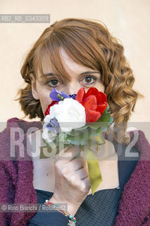 Rome February 5, 2016..Isabella Leardini, photographed in Rome in Piazza di Pietra, poet, in 2002 won the Montale Prize with the poems La coinquiina scalza. Poems from La coinquilina scalza and his next book Una stagione daria are published with translation of Jean Baptiste Para anthology Les Poètes de la Méditerranée (Gallimard 2010) and is included in the anthology Nuovi poeti italiani 6 (Einaudi 2012). Care as artistic director the festival Parco Poesia/Isabella Leardini, fotografata a Roma in Piazza di Pietra, poetessa, nel 2002 ha vinto il Premio Montale con le poesie “La coinquilina scalza”. Poesie da “La coinquilina scalza” e dal suo prossimo libro “Una stagione daria” sono edite con traduzione di Jean Baptiste Para nellantologia “Les Poètes de la Méditerranée” (Gallimard 2010) ed è compresa nellantologia “Nuovi Poeti Italiani 6” (Einaudi 2012). Cura come direttore artistico il festival Parco Poesia..Photo: RINO BIANCHI ©Rino Bianchi/Rosebud2