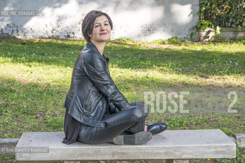 Rome March 18, 2016..Caterina Venturini, author and screenwriter, photographed in Rome in the Colle Oppio Park/Caterina Venturini, scrittrice e sceneggiatrice, fotografata a Roma nel Parco del Colle Oppio..Photo: RINO BIANCHI ©Rino Bianchi/Rosebud2