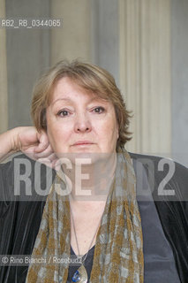 Rome March 21, 2016..Dubravka Ugrešić, Croatian writer and activist for human rights, photographed in Rome in Piazza Farnese/Dubravka Ugrešić, scrittrice croata e attivista per i diritti umani, fotografata a Roma in piazza Farnese. .Photo: RINO BIANCHI ©Rino Bianchi/Rosebud2