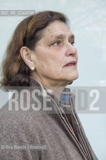 Rome March 20, 2016..Ludina Barzini, photographed in Rome in the gardens of the Villaggio Olimpico Roma 60, journalist, has worked in the Espresso, Corriere della Sera and La Stampa. Managing editor of the Readers Digest Selection from 1971 to 1987, she was head of the Rome office of RCS Editori. He conducted radio programs for Rai Uno, Rai Sat Premium. It was City Councillor and Head of Culture of the Municipality of Milan, member of the Board of the Venice Biennale/Ludina Barzini, fotografata a Roma nei giardini del Villaggio Olimpico Roma 60, giornalista, ha lavorato a lEspresso, al Corriere della Sera e alla Stampa. Direttore responsabile di Selezione del Reader’s Digest dal 1971 al 1987, è stata responsabile della sede di Roma della RCS Editori. Ha condotto programmi radio per Rai Uno, per Rai Sat Premium. È stata Consigliere comunale e Assessore alla Cultura del Comune di Milano, membro del Consiglio direttivo della Biennale di Venezia..Photo: RINO BIANCHI ©Rino Bianchi/Rosebud2