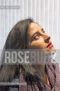 Rome March 18, 2016..Sara Ventroni, poet, writer and playwright photographed in Rome in the garages of the Auditorium Parco della Musica/Sara Ventroni, poetessa, scrittrice e drammaturga fotografata a Roma nei garages dellAuditorium Parco della Musica..Photo: RINO BIANCHI ©Rino Bianchi/Rosebud2