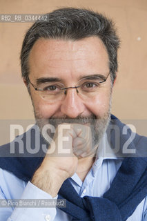 Perugia 9 aprile 2016..Marco Damilano, photographed in Perugia, journalist and deputy editor of LEspresso, a student of the historian Pietro Scoppola began the job of a journalist in the Azione Cattolica newspaper magazine Segno7/Marco Damilano, fotografato a Perugia, giornalista e vicedirettore de LEspresso, allievo dello storico Pietro Scoppola ha iniziato il mestiere di giornalista nel settimanale dellAzione Cattolica Segno 7..Photo: RINO BIANCHI ©Rino Bianchi/Rosebud2