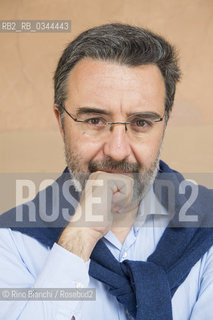 Perugia 9 aprile 2016..Marco Damilano, photographed in Perugia, journalist and deputy editor of LEspresso, a student of the historian Pietro Scoppola began the job of a journalist in the Azione Cattolica newspaper magazine Segno7/Marco Damilano, fotografato a Perugia, giornalista e vicedirettore de LEspresso, allievo dello storico Pietro Scoppola ha iniziato il mestiere di giornalista nel settimanale dellAzione Cattolica Segno 7..Photo: RINO BIANCHI ©Rino Bianchi/Rosebud2