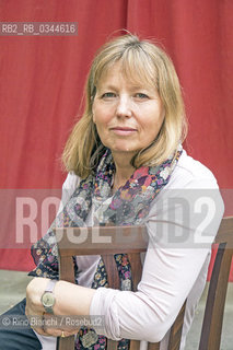 Rome April 21, 2016..Sarah Helm, journalist of the Sunday Times and foreign correspondent of  Independent , author of the biography A Life in Secrets: Vera Atkins and the Missing Agents of WWII and the play Loyalty on the Iraq war, writer, photographed in Rome in the Casa Internazionale delle Donne/Sarah Helm, giornalista del «Sunday Times» e corrispondente estera dell’«Independent», autrice della biografia A Life in Secrets: Vera Atkins and the Missing Agents of WWII e dell’opera teatrale Loyalty sulla guerra in Iraq, scrittrice, fotografata a Roma nella Casa Internazionale delle Donne. .Photo: RINO BIANCHI ©Rino Bianchi/Rosebud2