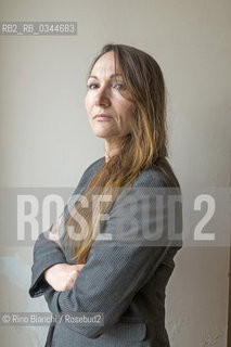 Avella April 23, 2016..Antonietta Gnerre, poet and essayist, photographed in Avella Franciscan monastery/Antonietta Gnerre, poetessa e saggista, fotografata nel Convento francescano di Avella..Photo: RINO BIANCHI ©Rino Bianchi/Rosebud2