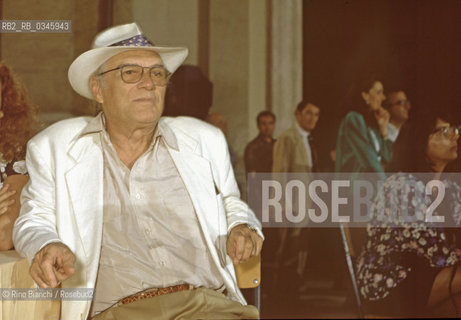 Rome, July 1994..Nymphaeum of Valle Giulia, final evening of 48° Strega prize..Giorgio Albertazzi, playwright and stage actor/.Ninfeo di Valle Giulia, serata conclusiva del 48° Premio Strega. .Giorgio Albertazzi, drammaturgo ed attore teatrale..Photo: Rino Bianchi ©Rino Bianchi/Rosebud2