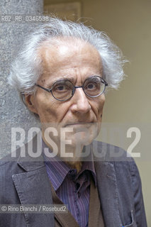 Rome June 8, 2016..Luciano Canfora, classical philologist, historian and essayist photographed in Rome at the headquarters of the Italian Encyclopedia Treccani/Luciano Canfora, filologo classico, storico e saggista fotografato a Roma nella sede dellEnciclopedia Italiana Treccani..Photo: RINO BIANCHI ©Rino Bianchi/Rosebud2