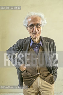 Rome June 8, 2016..Luciano Canfora, classical philologist, historian and essayist photographed in Rome at the headquarters of the Italian Encyclopedia Treccani/Luciano Canfora, filologo classico, storico e saggista fotografato a Roma nella sede dellEnciclopedia Italiana Treccani..Photo: RINO BIANCHI ©Rino Bianchi/Rosebud2