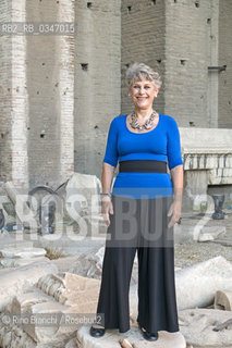 Rome June 28, 2016..Simonetta Agnello Hornby, photographed in Rome at the Basilica of Massenzio, Italian writer naturalized British, living in London since 1972 and is chairman of the Special Educational Needs and Disability Tribunal. He founded in 1979 a law firm in London district of Brixton, which is mainly Muslim and black immigrant communities/Simonetta Agnello Hornby, fotografata a Roma alla Basilica di Massenzio, scrittrice italiana naturalizzata britannica, vive a Londra dal 1972 ed è presidente del Tribunale Special Educational Needs and Disability. Ha fondato nel 1979 uno studio legale nel quartiere londinese di Brixton, che si occupa prevalentemente delle comunità immigrate musulmane e nere. .Photo: RINO BIANCHI ©Rino Bianchi/Rosebud2