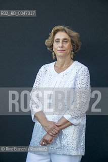 Rome June 28, 2016..Suad Amiry, architect and writer of Palestinian origin, photographed in Rome in the Basilica of Massenzio/Suad Amiry, architetto e scrittrice di origine palestinese, fotografata a Roma nella Basilica di Massenzio..Photo: RINO BIANCHI ©Rino Bianchi/Rosebud2