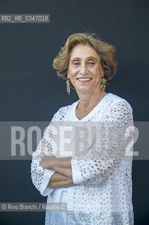 Rome June 28, 2016..Suad Amiry, architect and writer of Palestinian origin, photographed in Rome in the Basilica of Massenzio/Suad Amiry, architetto e scrittrice di origine palestinese, fotografata a Roma nella Basilica di Massenzio..Photo: RINO BIANCHI ©Rino Bianchi/Rosebud2