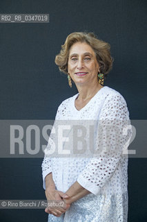 Rome June 28, 2016..Suad Amiry, architect and writer of Palestinian origin, photographed in Rome in the Basilica of Massenzio/Suad Amiry, architetto e scrittrice di origine palestinese, fotografata a Roma nella Basilica di Massenzio..Photo: RINO BIANCHI ©Rino Bianchi/Rosebud2