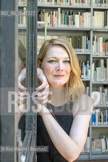 Rome June 22, 2016..Kerry Hudson, photographed in Rome at the Casa delle Letterature, Scottish writer, won the Scottish First Book Award/Kerry Hudson, fotografata a Roma alla Casa delle Letterature, scrittrice scozzese, ha vinto lo Scottish First Book Award. .Photo: RINO BIANCHI ©Rino Bianchi/Rosebud2