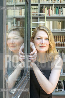 Rome June 22, 2016..Kerry Hudson, photographed in Rome at the Casa delle Letterature, Scottish writer, won the Scottish First Book Award/Kerry Hudson, fotografata a Roma alla Casa delle Letterature, scrittrice scozzese, ha vinto lo Scottish First Book Award. .Photo: RINO BIANCHI ©Rino Bianchi/Rosebud2