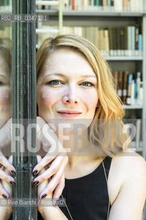 Rome June 22, 2016..Kerry Hudson, photographed in Rome at the Casa delle Letterature, Scottish writer, won the Scottish First Book Award/Kerry Hudson, fotografata a Roma alla Casa delle Letterature, scrittrice scozzese, ha vinto lo Scottish First Book Award. .Photo: RINO BIANCHI ©Rino Bianchi/Rosebud2