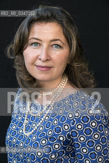 Rome July 4, 2016..Caterina Bonvicini, photographed in Rome in the Basilica of Massenzio, writer, lives and works between Rome and Milan/Caterina Bonvicini, fotografata a Roma nella basilica di Massenzio, scrittrice,  vive e lavora fra Roma e Milano..Photo: RINO BIANCHI ©Rino Bianchi/Rosebud2