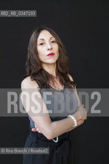 Rome July 4,2016..Simona Vinci, writer and translator, photographed in Rome in the Basilica of Massenzio/Simona Vinci, scrittrice e traduttrice, fotografata a Roma nella Basilica di Massenzio..Photo: RINO BIANCHI ©Rino Bianchi/Rosebud2