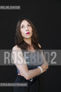 Rome July 4,2016..Simona Vinci, writer and translator, photographed in Rome in the Basilica of Massenzio/Simona Vinci, scrittrice e traduttrice, fotografata a Roma nella Basilica di Massenzio..Photo: RINO BIANCHI ©Rino Bianchi/Rosebud2