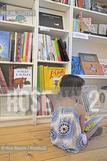 Rome July 21, 2016..The library The Little Reader, in via Conte Verde 66 b, specializing in literature for children and teenagers/La libreria The Little Reader, in via Conte Verde 66b, specializzata in letteratura per bambini e ragazzi..Photo: RINO BIANCHI ©Rino Bianchi/Rosebud2