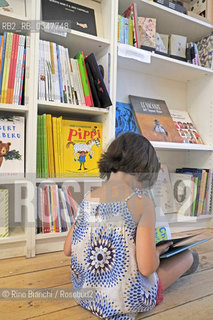 Rome July 21, 2016..The library The Little Reader, in via Conte Verde 66 b, specializing in literature for children and teenagers/La libreria The Little Reader, in via Conte Verde 66b, specializzata in letteratura per bambini e ragazzi..Photo: RINO BIANCHI ©Rino Bianchi/Rosebud2