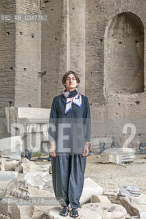 Rome July 14, 2016..Chiara Valerio, writer, editor of Nuovi Argomenti wrote for theater and radio, publishing consultant, contributor to newspapers and magazines fotgrafata in Rome in the Basilica of Massenzio/Chiara Valerio, scrittrice, redattrice di Nuovi Argomenti ha scritto per il teatro e per la radio, consulente editoriale, collaboratrice di giornali e riviste fotgrafata a Roma nella Basilica di Massenzio..Photo: RINO BIANCHI ©Rino Bianchi/Rosebud2