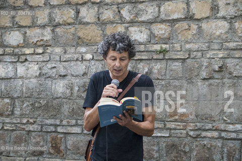 Rome July 25, 2016..Lorenzo Pavolini photographed on the occasion of reading organized by the Piccoli Maestri in support of Baobab experience/Lorenzo Pavolini fotografato in occasione della lettura organizzata dallAssociazione Piccoli Maestri a sostegno di Baobab experience..Photo: RINO BIANCHI ©Rino Bianchi/Rosebud2