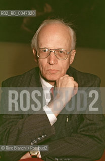 Rome July 25, 2003..Ernst Nolte, historian and essayist, photographed in Rome on the occasion of a meeting at the university/Ernst Nolte, storico e saggista, fotografato a Roma in occasione di un incontro presso luniversità..Photo: RINO BIANCHI ©Rino Bianchi/Rosebud2