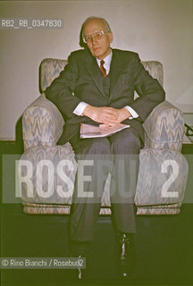 Roma, October 1993.Ernst Nolte, historian and essayist, photographed in Rome on the occasion of a meeting at the university/Ernst Nolte, storico e saggista, fotografato a Roma in occasione di un incontro presso luniversità..Photo: RINO BIANCHI ©Rino Bianchi/Rosebud2