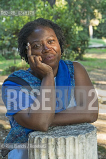 Rome September 26, 2016..Delia Jarrett-Macauley, the original writer of the Sierra Leone naturalized British, photographed in Rome in the Villa Celimontana park/Delia Jarrett-Macauley, scrittrice originaria della Sierra Leone naturalizzata britannica, fotografata a Roma nel Parco di Villa Celimontana. .Photo: RINO BIANCHI ©Rino Bianchi/Rosebud2