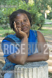 Rome September 26, 2016..Delia Jarrett-Macauley, the original writer of the Sierra Leone naturalized British, photographed in Rome in the Villa Celimontana park/Delia Jarrett-Macauley, scrittrice originaria della Sierra Leone naturalizzata britannica, fotografata a Roma nel Parco di Villa Celimontana. .Photo: RINO BIANCHI ©Rino Bianchi/Rosebud2